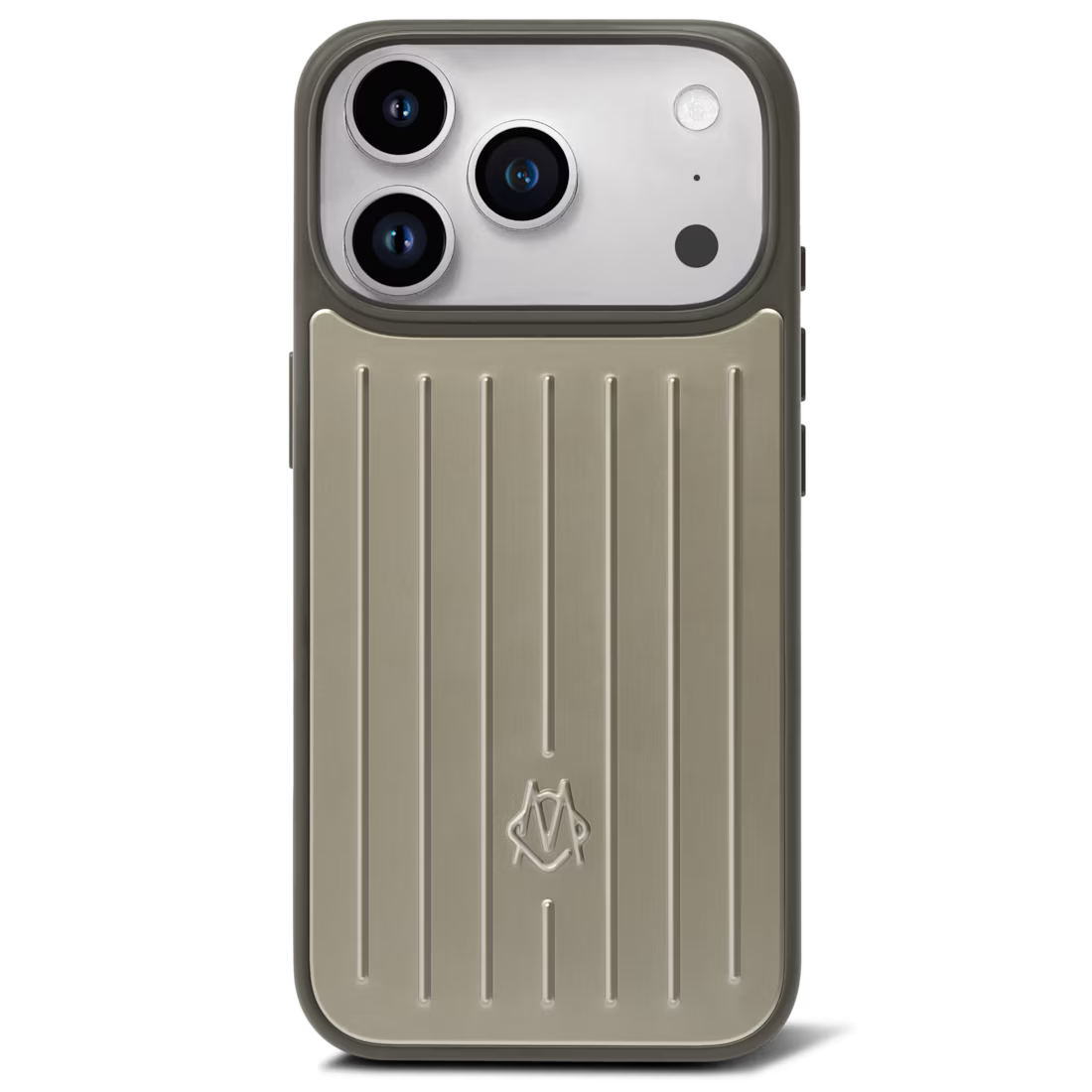 Luxury Designer Stripe Case ( Titanium )