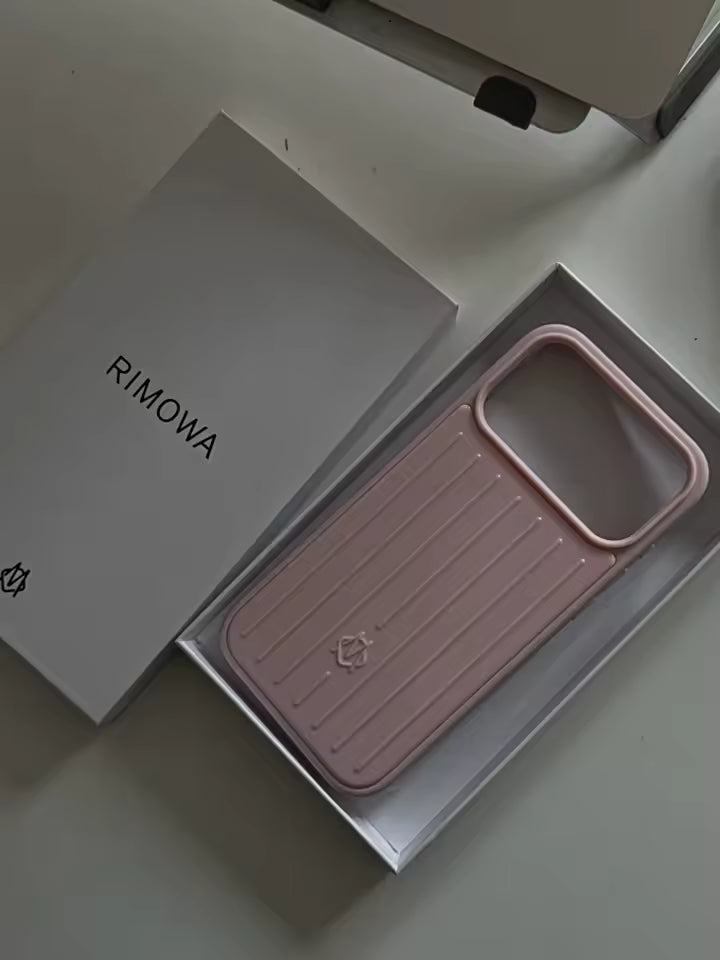 Luxury Designer Stripe Case Pink